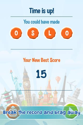 Four Letter City - Spell World Cities Quickly in this Word Trivia & Anagram screenshot 4