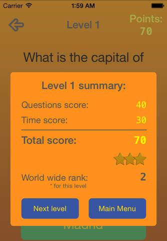 Ultimate Capitals Quiz. World Geography Trivia Game - PRO Version screenshot 2