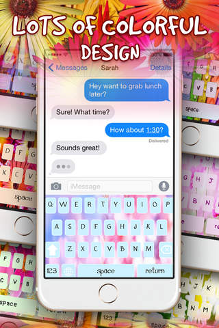 KeyCCM – Flower and Beautiful Blossoms : Custom Color & Wallpaper Keyboard Themes in the Garden Style screenshot 2
