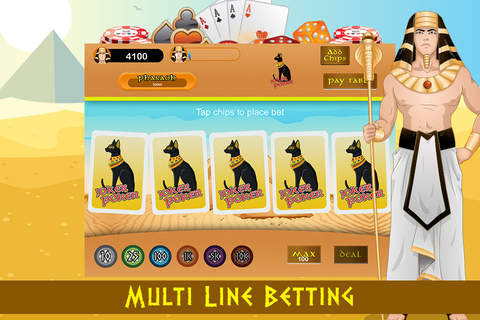 Video Poker PRO - Pharaohs Gold screenshot 3