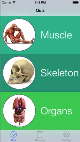 Anatomy Physiology Quiz and Glossary for iPhone