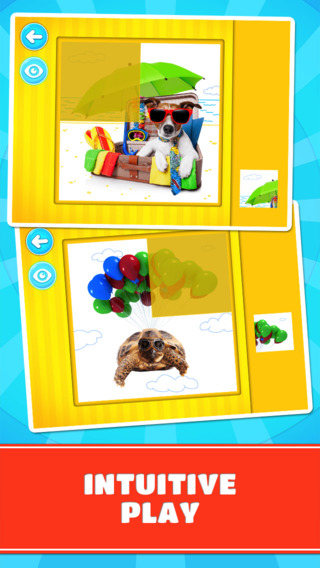 【免費遊戲App】Funny Animals Puzzles - Logic Game for Toddlers, Preschool Kids, Little Boys and Girls: vol.2-APP點子