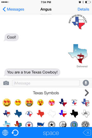 Texas Emoji Keyboard screenshot 2
