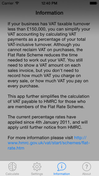 【免費商業App】VAT Flat Rate Scheme Calculator-APP點子