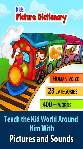 Kids Picture Dictionary Interactive talking vocabulary for children to know first words