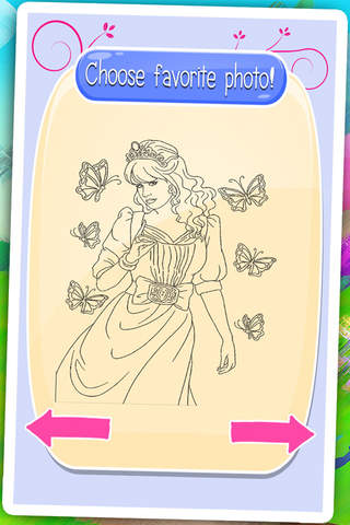 Princess Coloring Game - Change the Super Star to Princess and Fairies screenshot 2