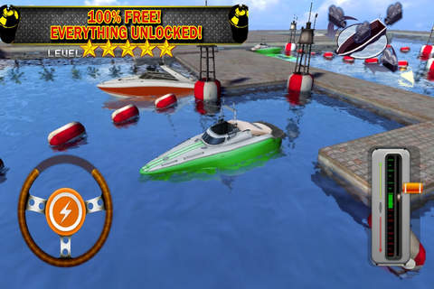 Ace 3D Boat Parking PRO - Full Throttle Simulator Driving Games Version screenshot 4