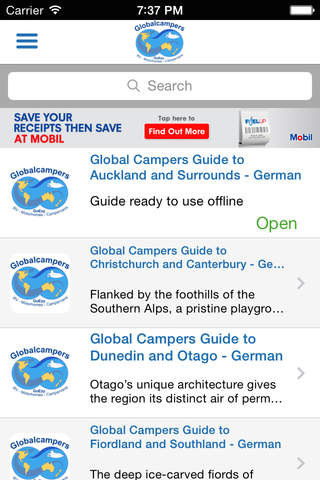 Global Campers Neuseeland Reiseführer screenshot 2
