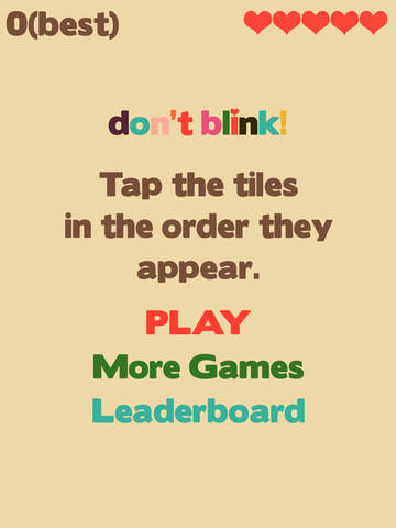 【免費遊戲App】Don't Blink - Tap the Tiles-APP點子