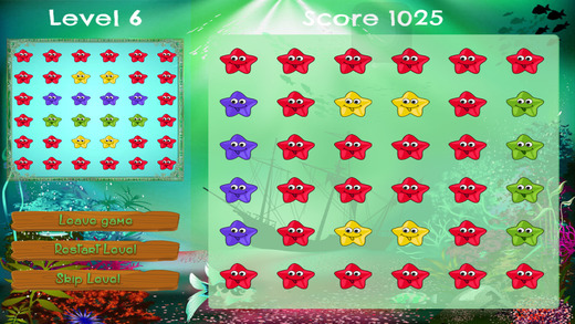 Starfish Mania - Pattern Matching Board Game-Free