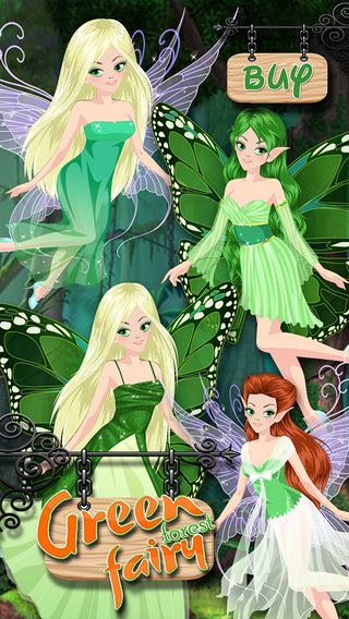 Green fairy Pro - the forest green fairy dress up