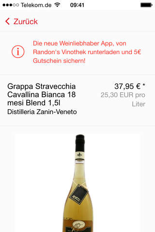 Randon's Vinothek- Seligenstadt - Top Italienische Weine, Grappa, Prosecco, Likör uvm, günstig bestellen im Onlineshop von screenshot 3