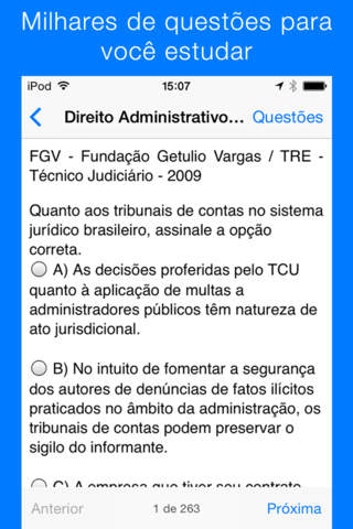 Concurso Público 360 - Simulados e provas para ministério público federal e outros concursos do brasil screenshot 4