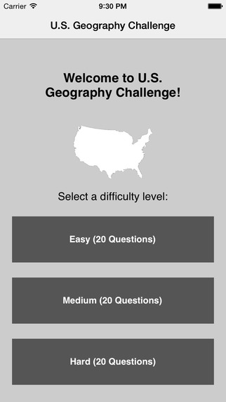 【免費遊戲App】U.S. Geography Challenge-APP點子