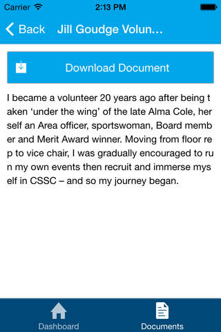 CSSC Volunteer screenshot 2