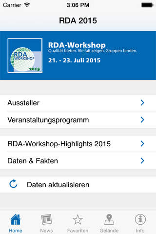 RDA-Workshop screenshot 2