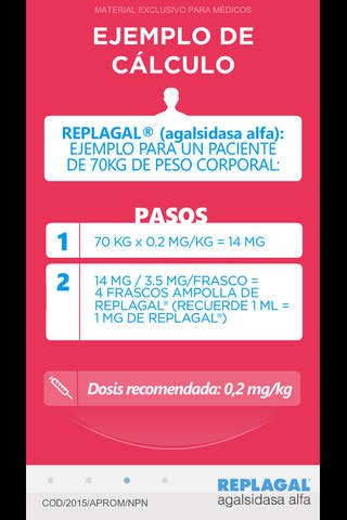 Aplicación Replagal® - Shire Argentina screenshot 4