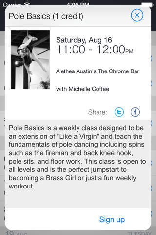 Alethea Austins The Chrome Bar Pole Dance Studio screenshot 2