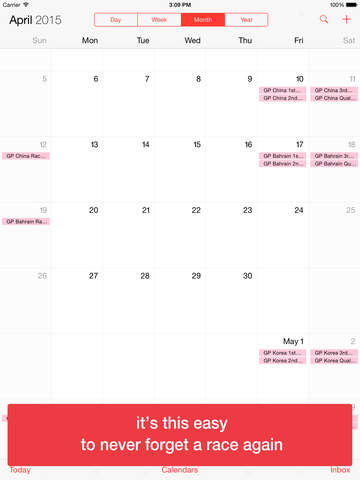 【免費運動App】Formula 2015 Race Calendar (AutoCal)-APP點子