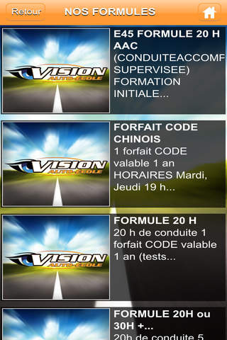 Vision auto ecole screenshot 2