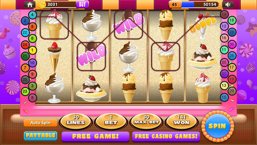 【免費遊戲App】Appetizing Cupcake Slots Strawberry Candy Mania-APP點子