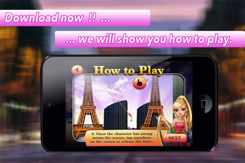 Paris Swing City Shopping - PRO Hurry Princess Rope runner screenshot 4
