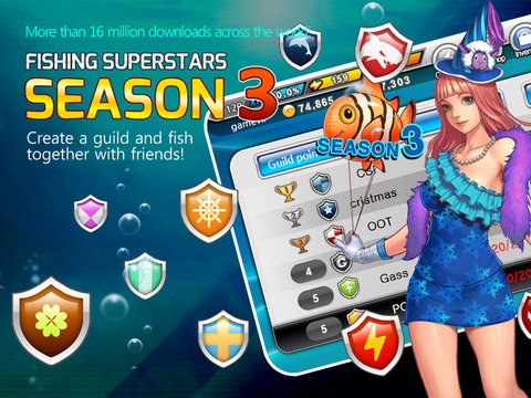 【免費遊戲App】Fishing Superstars : Season 3-APP點子