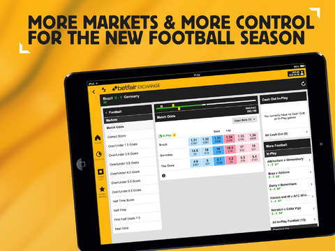 Betfair Exchange Betting for iPad - Odds on Football, Horse Racing and Golf screenshot 2