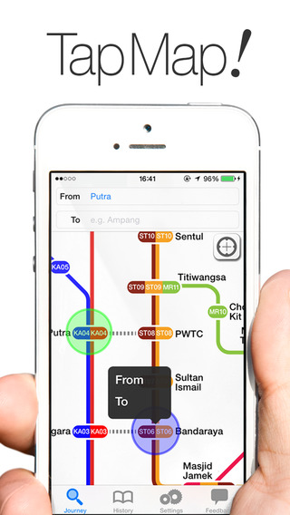 NAVITIME Transit - Kuala Lumpur Malaysia covering RapidKL KTM commuter and KLIA Express Transit