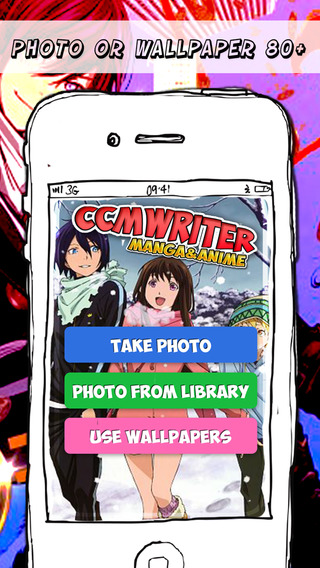 CCMWriter - Manga Anime Studio Design Text and Photo Camera For Noragami