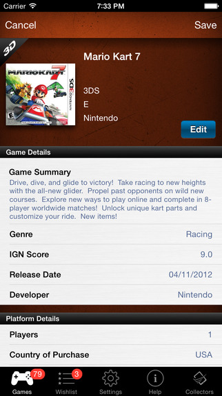 【免費書籍App】Video Games Manager, Collector, Organizer & Inventory Database Pro-APP點子