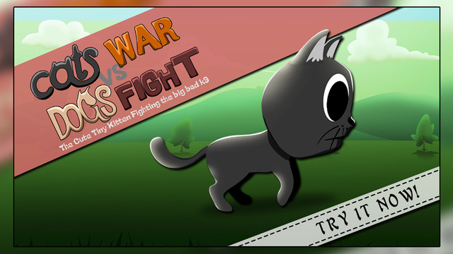 Cats War VS Dogs Fight : The Cute Tiny Kitten Fighting the Big Bad K9 - Gold