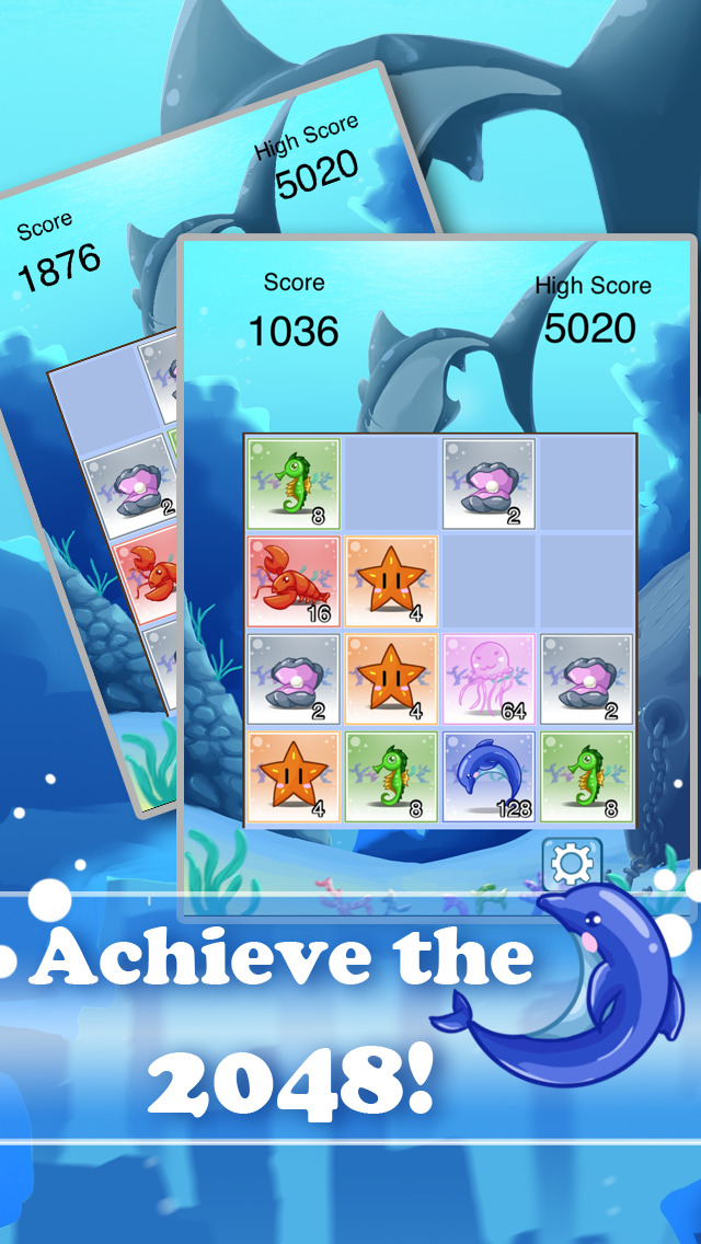 2048 Shark Attack PRO