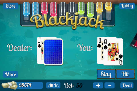 Atlas Undersea Casino 777 Slots with Blackjack, Poker and more screenshot 3