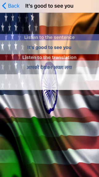 USA India Sentences - English Hindi Audio Sentence Voice Phrases United-States