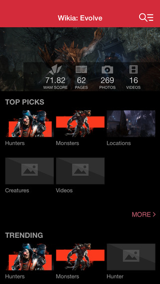 Wikia: Evolve Fan App