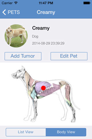 Pet Tumor Tracker screenshot 3