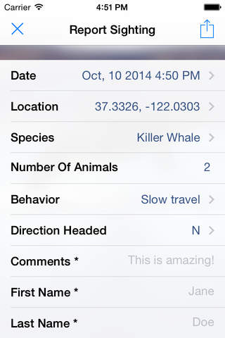 Whale Tracker screenshot 2