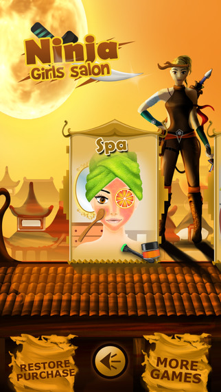 【免費遊戲App】Ninja Girls Salon-APP點子