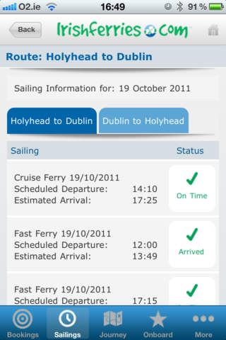 Irish Ferries screenshot 3