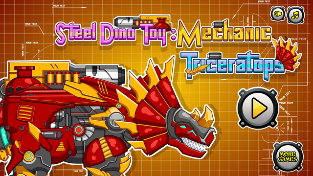 Steel Dino Toy: Mechanic Triceratops