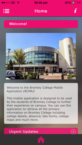 Bromley College Mobile Application