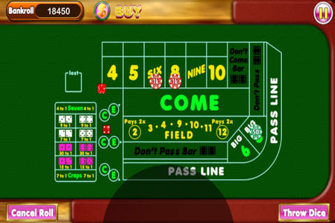 Craps The Dice Lucky Sevens Casino screenshot 2