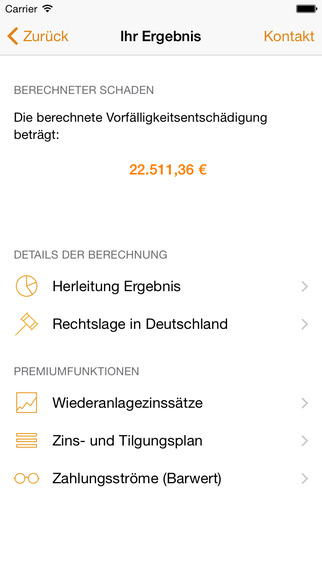 【免費財經App】VFE-Rechner - Vorfälligkeitsentschädigung für ein Darlehen berechnen (inkl. Zins- und Tilgungsrechner)-APP點子