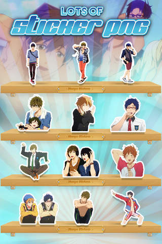 KeyCCMGifs – Manga & Anime : Gif , Animated Stickers and Emoji For Free! - Iwatobi Swim Club screenshot 3