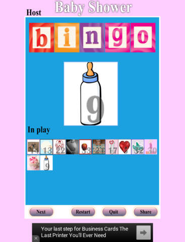 【免費遊戲App】Baby Shower Bingo-APP點子