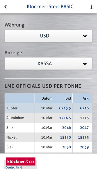 【免費商業App】Klöckner iSteel BASIC-APP點子