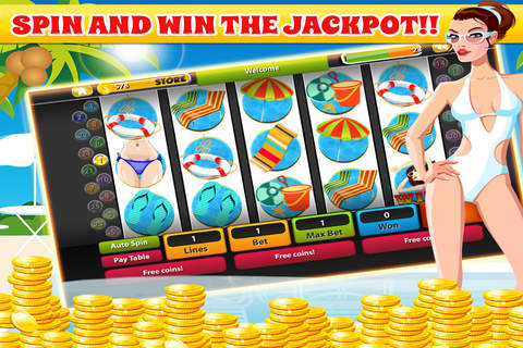 ' A Pool Party Slot Machine - Wheel of Exclusive Jackpot With Casino Shelter screenshot 2