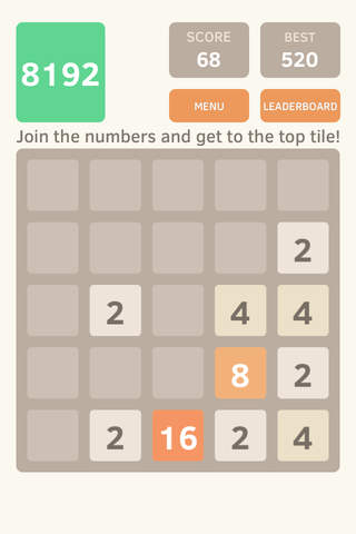 2048 - extended version to 16384 screenshot 2