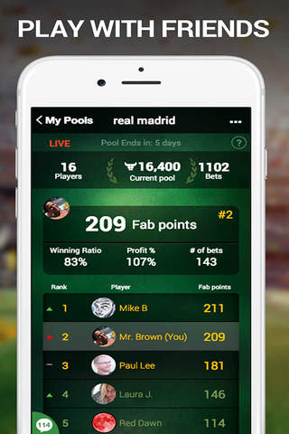 Fabula Football - FREE In-Play Betting Game screenshot 3